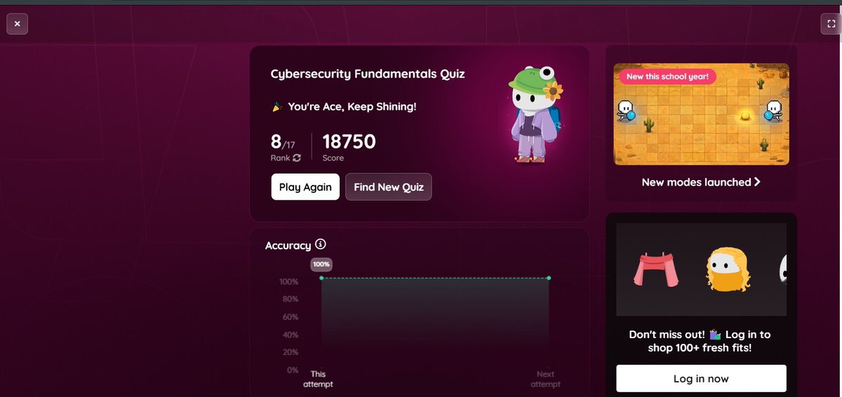 CyberHer76's tweet photo. πDay 7/60
Quiz day!
Put my knowledge to the test and spotted a few areas I need to brush up on. Back to learning tomorrow. π
@the_cyberforge #60DaysofCyberForge https://t.co/O9RzFm241h