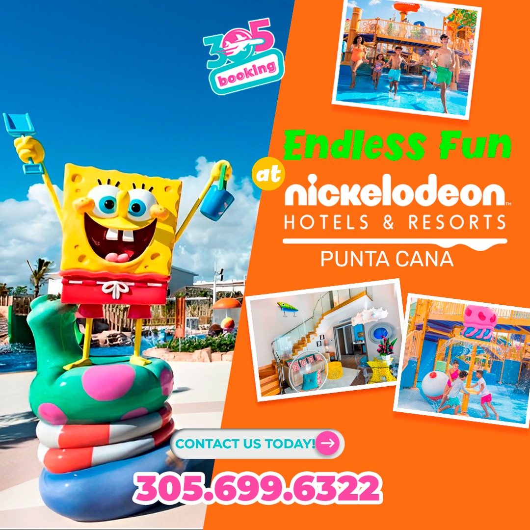 JorgeVolksFest's tweet photo. Endless Fun at Nickelodeon Hotels &amp; Resorts Punta Cana 🧽💦 Slime, giant water slides, and meet-and-greets with your favorite characters—all combined with 5-star luxury for the whole family. 🥳
👉 Book early! 📌 Book now! 305. 699. 6322
#305booking https://t.co/5mElIgfWjl