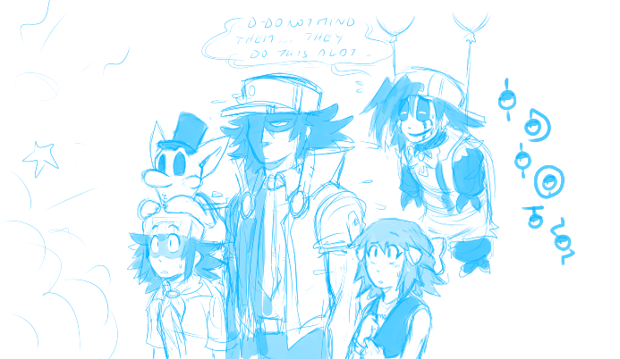 Shiny_Zango's tweet photo. If you mean LL, I only have the pasta night drawings to showcase it lol (although the first one is the more accurate one).

and if you're intending in numbers... uuuuuh Grey is his canon height of 5'07 (as of V2). I can't bother to do the math to calculate the others, but yeah. https://t.co/4Y7YNebFrN