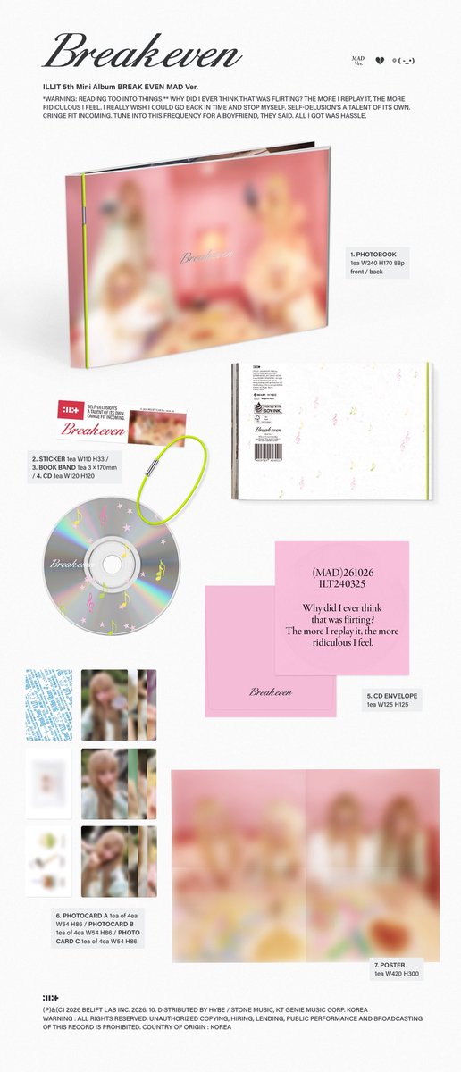 twoonehee's tweet photo. ILLIT 5th Mini Album ‘BREAK EVEN’
EVEN BURNING ver.
EVEN QUIET ver.
EVEN MAD ver. https://t.co/EXgylykvhd