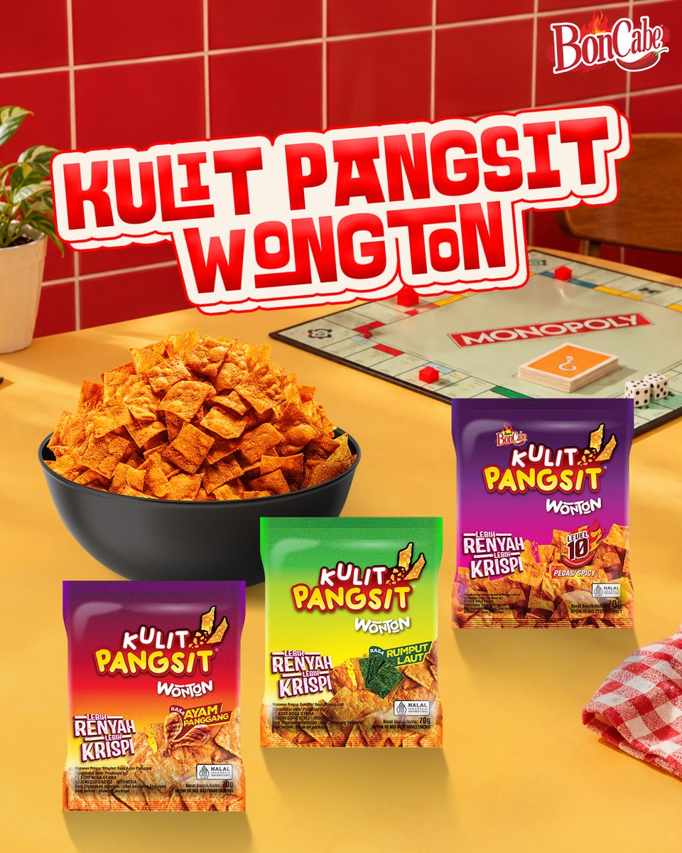 BonCabe's tweet photo. Emang the best sih snack ini, sekali coba langsung pengen lagi 🤭

Kalian paling suka yang mana? Coba dong komen dibawah 🙆🏻‍♀️ 

#BonCabe #GueBonCabe https://t.co/7sXuqKaOYN