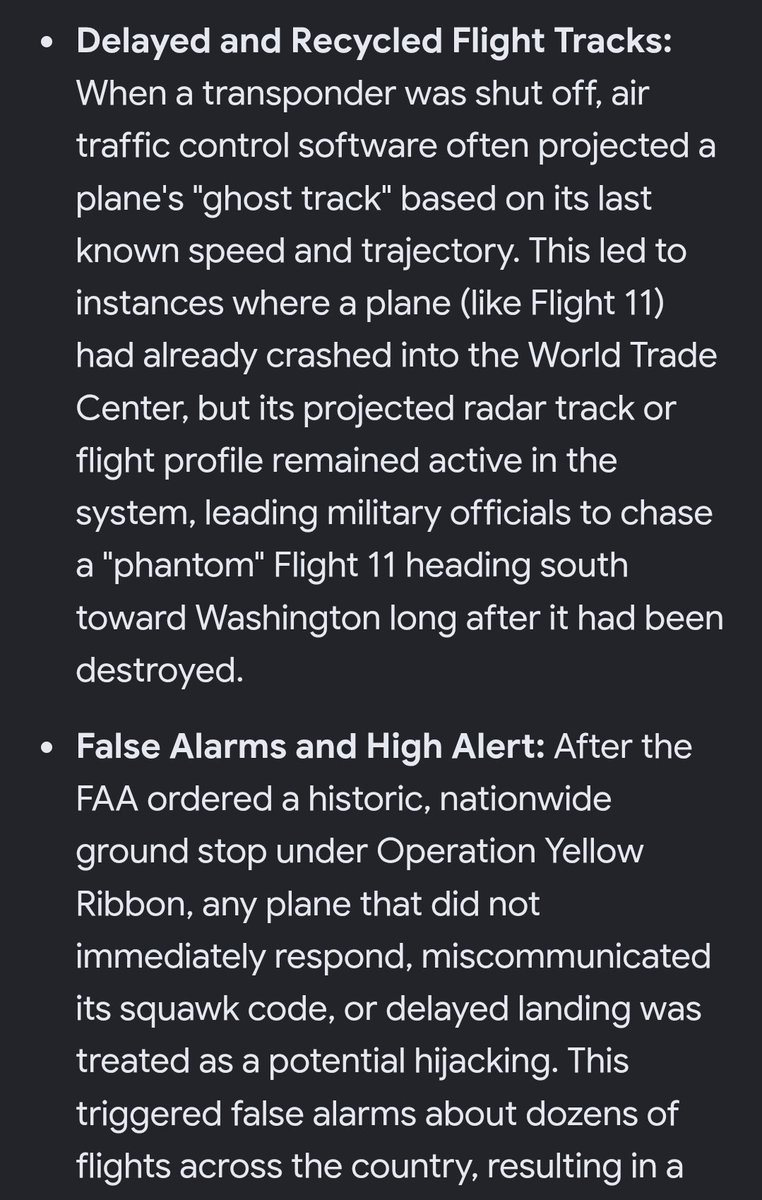 Danielthmanyall's tweet photo. @FickWillem @AlmondsD602 What should bother everyone about the narrative is

More than one plane transponder signals changed their identity mark.

There were also multiple phantoms reported across the US, that stalled our responses.

No one addressed explaining or resolving nationwide radar infiltration. https://t.co/Z3pYvYmOHO