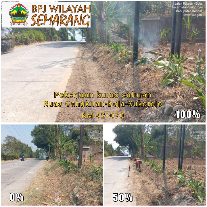 bpjwilsmg's tweet photo. Pekerjaan Pembersihan Saluran
Ruas Cangkiran - Boja - Sukorejo
Sabtu, 26 September 2026
#sahabatjalancantik #kemalajateng #ngopeninglakoni #AhmadLuthfi
@TajYasinMZ
@dpuprjateng
@humasjateng
@KemalaJateng https://t.co/U66UGeMDeR