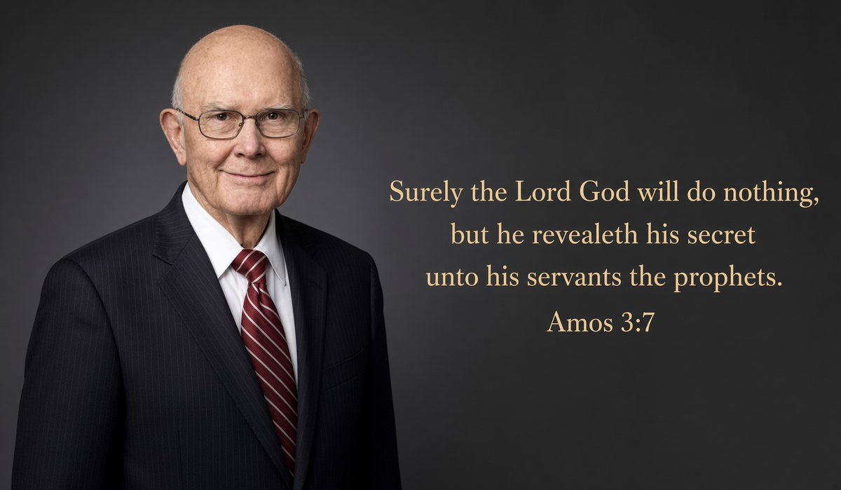 JeanineElsholz's tweet photo. All throughout the Bible, God spoke to His prophets. 

This excerpt comes from a speech by Hugh B. Brown given at BYU.

"In 1939, before the outbreak of World War II, Brother Brown was invited by a member of England’s House of Commons to present a legal argument for Brother Brown’s claim that Joseph Smith was a prophet.  President Brown described their conversation:

I began … , “You say that my belief that God spoke to a man in this age is fantastic and absurd?”

“To me it is.”

“Do you believe that God ever did speak to anyone?”

“Certainly, all through the Bible we have evidence of that.”

“Did He speak to Adam?”

“Yes.”

“To Enoch, Noah, Abraham, Moses, Jacob, Joseph, and on through the prophets?”

“I believe He spoke to each of them.”

“Do you believe that contact between God and man ceased when Jesus appeared on the earth?”

“No, such communication reached its climax, it's apex, at that time.”

“Do you believe, sir, that after Jesus was resurrected, a certain lawyer—who was also a tentmaker by the name of Saul of Tarsus—when on his way to Damascus talked with Jesus of Nazareth, who had been crucified, resurrected, and had ascended into heaven?”

“I do.”

“Whose voice did Saul hear?”

“It was the voice of Jesus Christ, for He so introduced Himself.”

“Then, I am submitting to you in all seriousness that it was standard procedure in Bible times for God to talk to man.”

“I think I will admit that, but it stopped shortly after the first century of the Christian era.”

“Why do you think it stopped?”

“I can’t say.”

“You think that God hasn’t spoken since then?”

“I am sure He hasn’t.”

“There must be a reason. Can you give me a reason?”

“I do not know.”

“May I suggest some possible reasons? PERHAPS GOD DOES NOT SPEAK TO MAN ANYMORE BECAUSE HE CANNOT. HE HAS LOST THE POWER.”

He said, “Of course that would be blasphemous.”

“Well, then, if you don’t accept that, PERHAPS HE DOESN'T SPEAK TO MEN BECAUSE HE DOESN'T LOVE US ANYMORE AND HE IS NO LONGER INTERESTED IN THE AFFAIRS OF MEN." 

“No,” he said, “God loves all men, and He is no respecter of persons.”

“Well, then, if He could speak, and if He loves us, then THE ONLY OTHER POSSIBLE ANSWER, as I see it, IS THAT WE DON'T NEED HIM. We have made such rapid strides in science and we are so well educated that we don’t need God anymore.”

And then he said—and his voice trembled as he thought of impending war—“Mr. Brown, there never was a time in the history of the world when the voice of God was needed as it is needed now. Perhaps you can tell me why He doesn’t speak.”

My answer was: “HE DOES SPEAK, He has spoken; but men need faith to hear Him.”
(End)

We believe that we do have a prophet on the earth today, and that God does speak to us through him. The world is in such turmoil and confusion right now, we need God more than ever in our lives!!  I am so grateful to know that we will NEVER be left alone to find our way! 

God loves and STILL speaks to His children through LIVING prophets!

6 MORE DAYS!!!!!
#HearHim