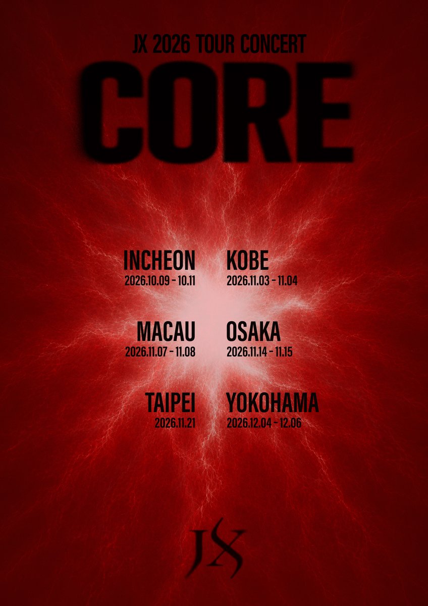 JX_identity's tweet photo. [📢] JX 2026 TOUR CONCERT <CORE> in MACAU 회차 추가 안내

👶🏻 https://t.co/3yM5105tTP
🥥 https://t.co/1PxvsVxyxa

#JX_CORE #JX #제이엑스 #XIA #Jaejoong
#김재중 #김준수 #Kimjaejoong #KimJunsu
#ジェジュン #ジュンス #金俊秀 #金在中 https://t.co/6vZdzAzOI3