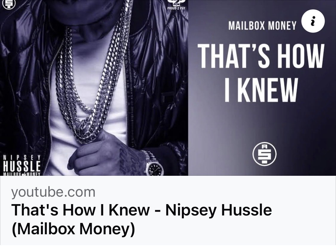 YOUNGFRESHHH's tweet photo. Super 💰 Special 💰 Super 💰 Bonus!
(((( Real Rap Song 🎤🎹 🎵🏁
( Super Classic )
(((( That's How I Knew ))))
In My Nipsey Hussle Voice…. That's How I Knew!….
(((( Mailbox Money ))))
🚩 https://t.co/5RZQcfsJY4
( That's How I Knew )
#God1st #JesusChrist #HolySpirit https://t.co/ylCJj2rJYH