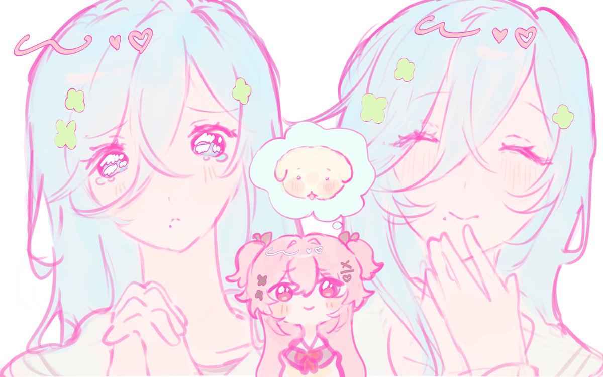 Neekokoz's tweet photo. #Prsk_FA 🩷💙  pt3 https://t.co/LKxonuJ1U3
