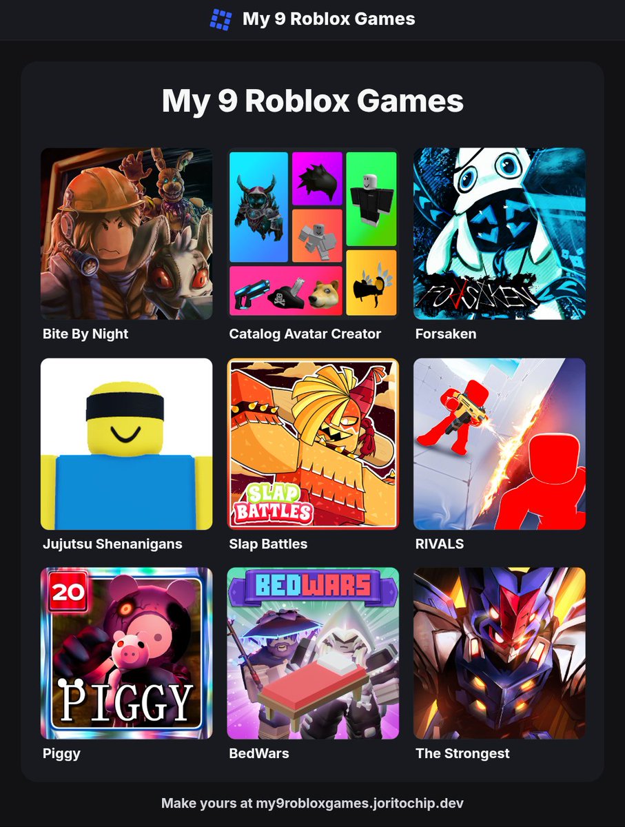 GalaxyKing666's tweet photo. This is my top 9 favorite ROBLOX GAMES https://t.co/kAk0kXb7Ye