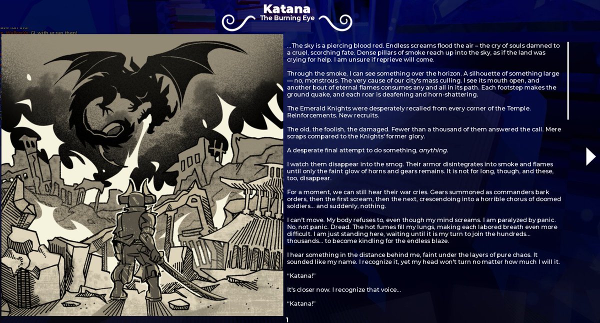 DafNuk's tweet photo. KATANA LORE PAGE 1 #PHIGHTING #CROSSROADS https://t.co/MxkokhxUwF