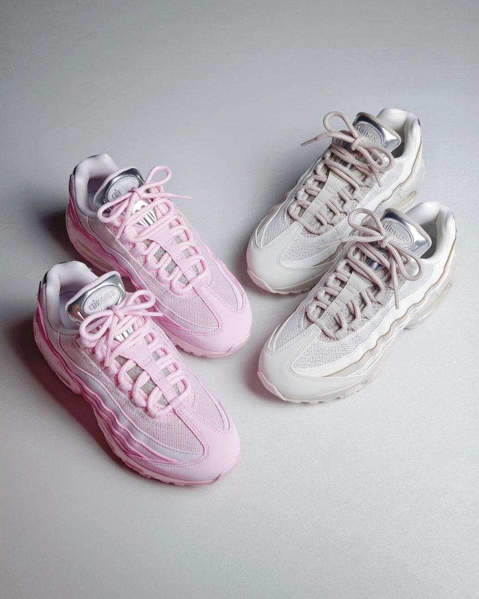 insanesneaker's tweet photo. FIRST LOOK: Nike Air Max 95 ‘Chrome Pack’ 🌸 https://t.co/p86GBoimDO