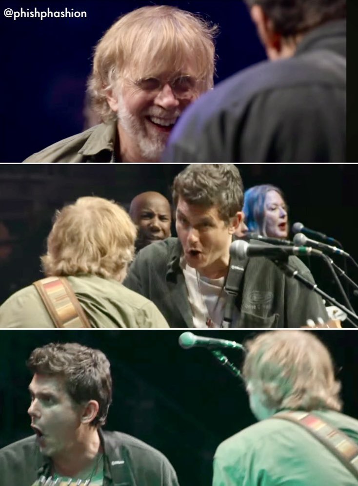 PhishPhashion's tweet photo. When Trey tells that joke he knows he shouldn’t. 

9/27/26, Austin, TX

#treyanastasio #johnmayer https://t.co/JGAGuB9F9M