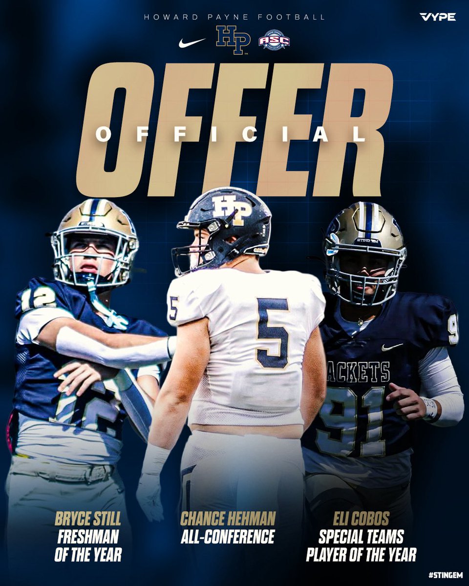 CamRonCarter111's tweet photo. Proud to announce my very first official offer from Howard Payne University!! https://t.co/spPa7VHggb