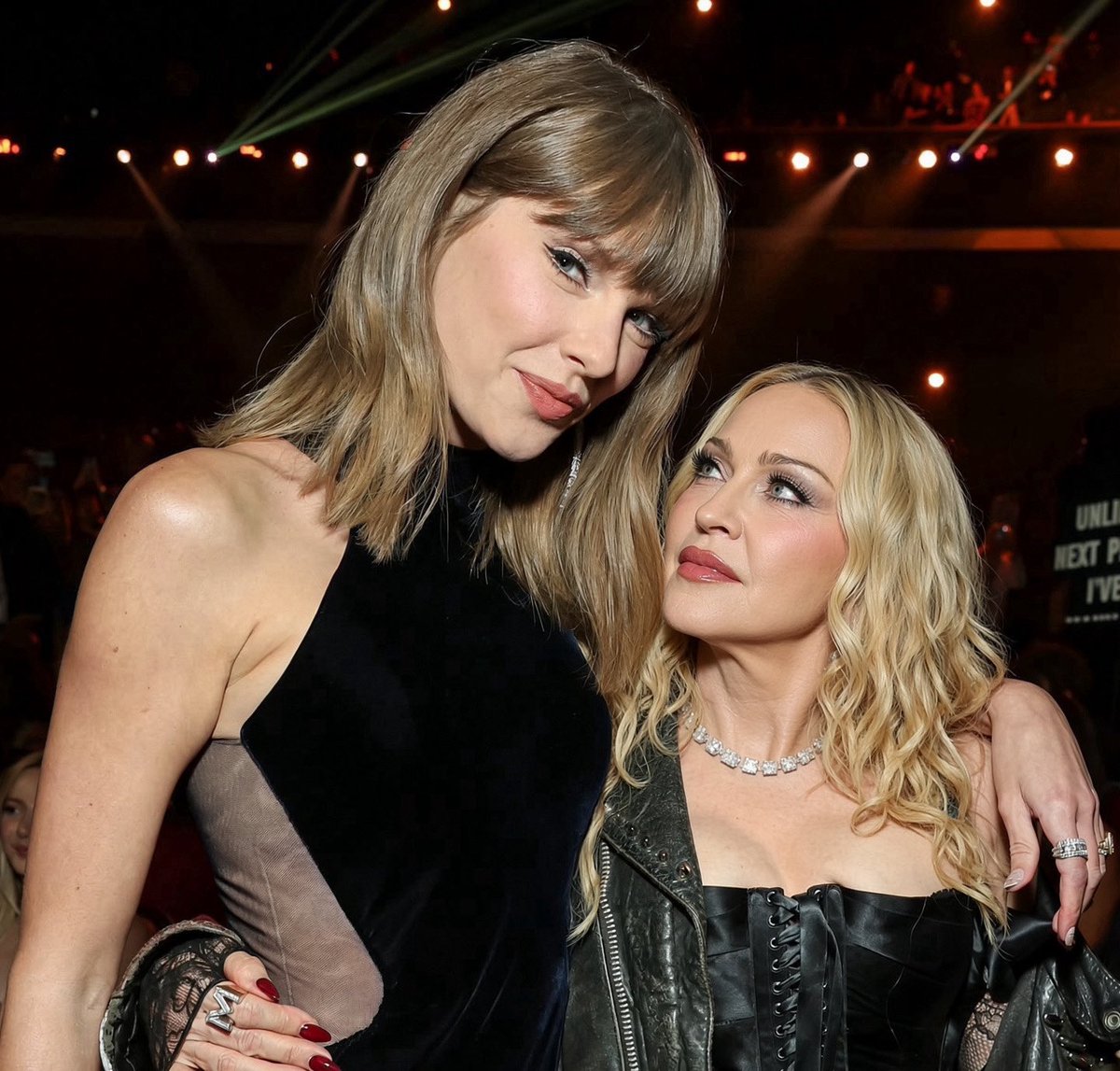 suesrichards's tweet photo. madonna was so gagged to be standing next to the queen 😭😭😭😭😭😭 let me go stream like a prayer in between encore streamings ! https://t.co/n1buXFsidt
