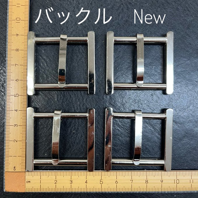 selectshop_mix's tweet photo. 蔵出し・バックル　入荷♪

ピンを外せば手紐の繋ぎ金具（角カン）としても使えます https://t.co/UToJ5eq8J9