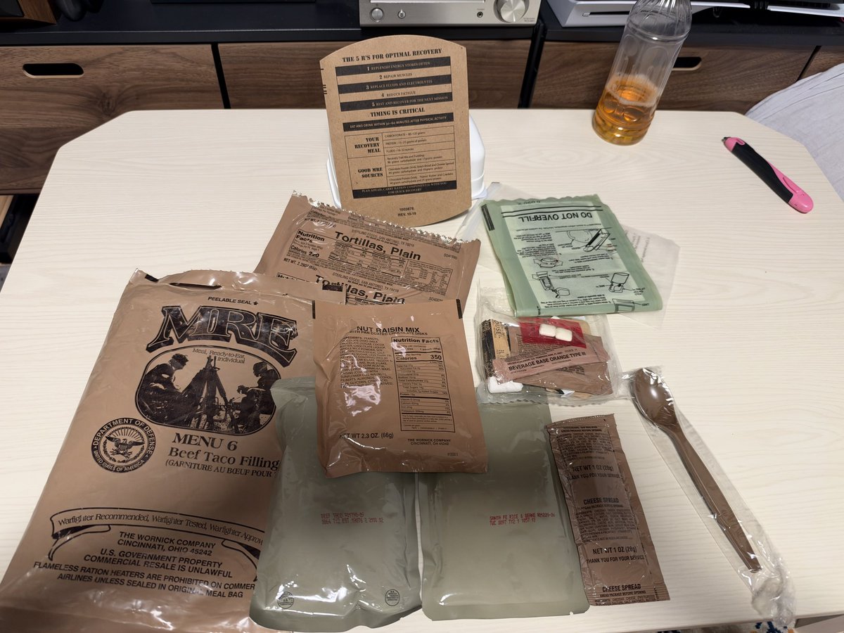 tumire000's tweet photo. そして人生4食目のMRE…
今のところこいつが1番うまい! https://t.co/sUTKWnGU8i