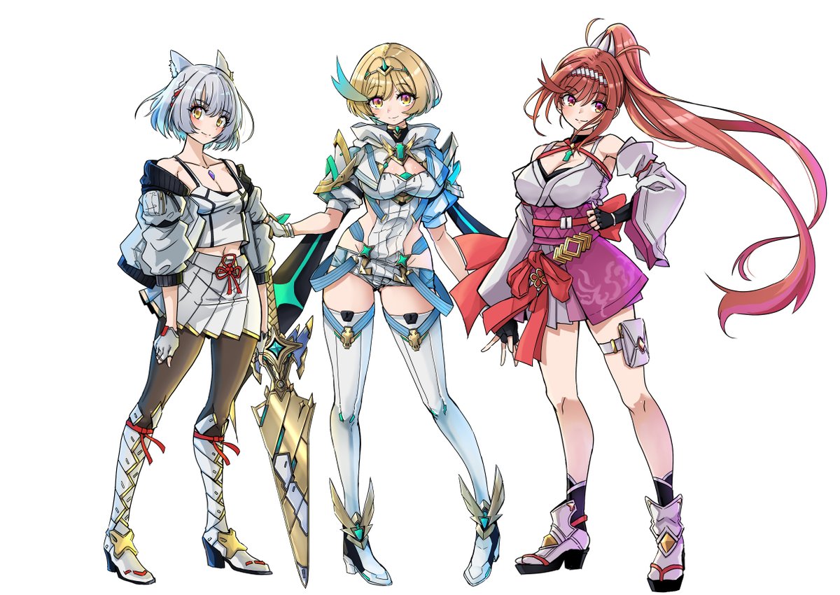 sofusan1526's tweet photo. レックスの娘たちを描いたので並べてみました。
#xenoblade3 #ゼノブレイド３ https://t.co/tcpnjKVHH8