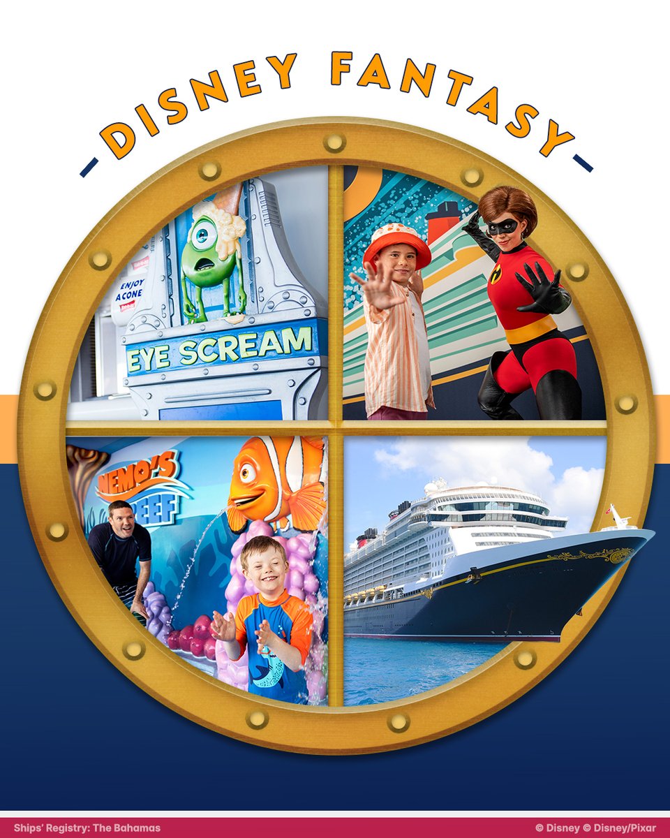 Pixar's tweet photo. Pixar adventures await on every ship 🚢✨ 

Which @DisneyCruiseLine ship are you sailing?
https://t.co/RQdFM5RDsE https://t.co/IfSPoEYMNx
