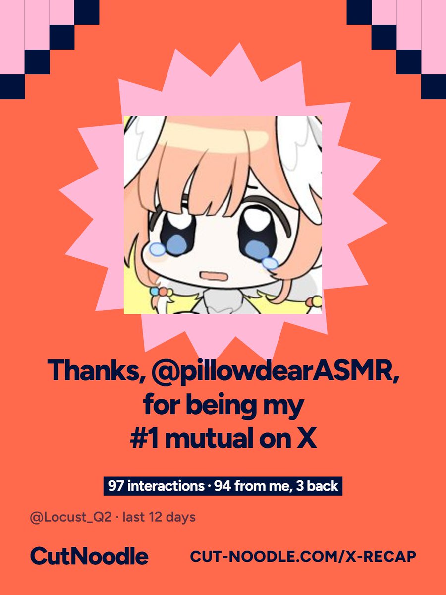 Locust_Q2's tweet photo. I've always wanted to post one of these someday

Love you Pillow and piwwos 🤍

And thanks for being mutuals and for the affection, Kanita💜 https://t.co/jTc94fOBqc