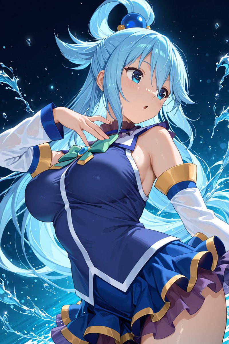 SV_260818's tweet photo. #この素晴らしい世界に祝福を #KonoSubaGodsBlessingonThisWonderfulWorld 
#このすば / #KonoSuba 
#アクア / #Aqua 

SFW fan art. More illustrations on my profile.  

#AIart #AIイラスト https://t.co/cVH4J2bWo2