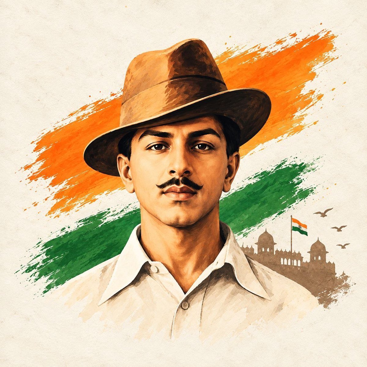 saggi4987's tweet photo. 🇮🇳 A young revolutionary with a fearless heart and an unbreakable spirit. 🔥
His dream was freedom; his legacy is courage.

Bhagat Singh — forever alive in the spirit of India. 

Let his courage inspire us to serve our nation with integrity, courage, and purpose.🇮🇳

#BhagatSingh https://t.co/bRqZvtUDYd