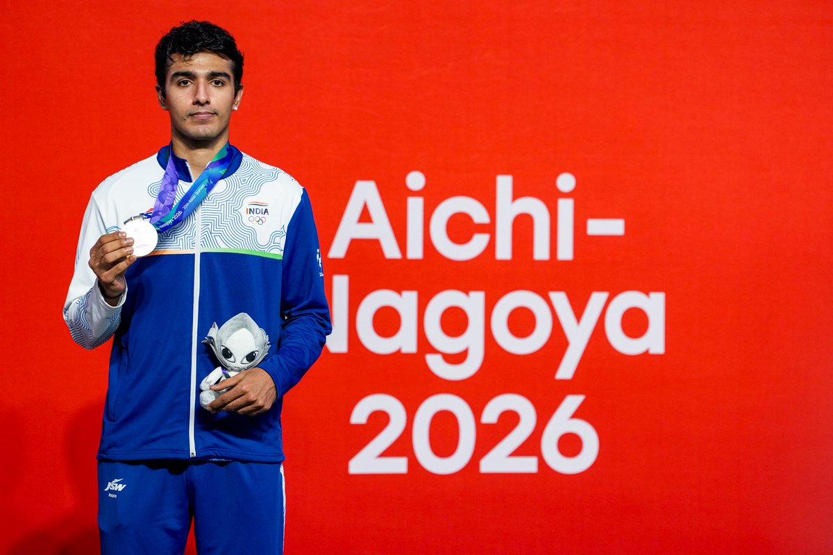 SanjayJhaBihar's tweet photo. India’s medal march continues at the #AsianGames2026!

📍Parul Chaudhary won Silver in Women’s 3000m Steeplechase
📍Tejaswin Shankar got Bronze in Men’s Decathlon
📍Sarvesh Anil Kushare & Ancy Sojan won Silver in Men’s High Jump and Women's Long Jump
📍Harita Bhadra clinched Bronze in Women’s 200m
📍Abhay Singh & Anahat Singh brought Silver in Men’s & Women's Singles Squash
📍Tajinderpal Singh Toor won Silver in Men’s Shot Put

Congratulations to all our athletes! Your performances continue to bring immense pride to the nation.

#Cheer4Bharat
