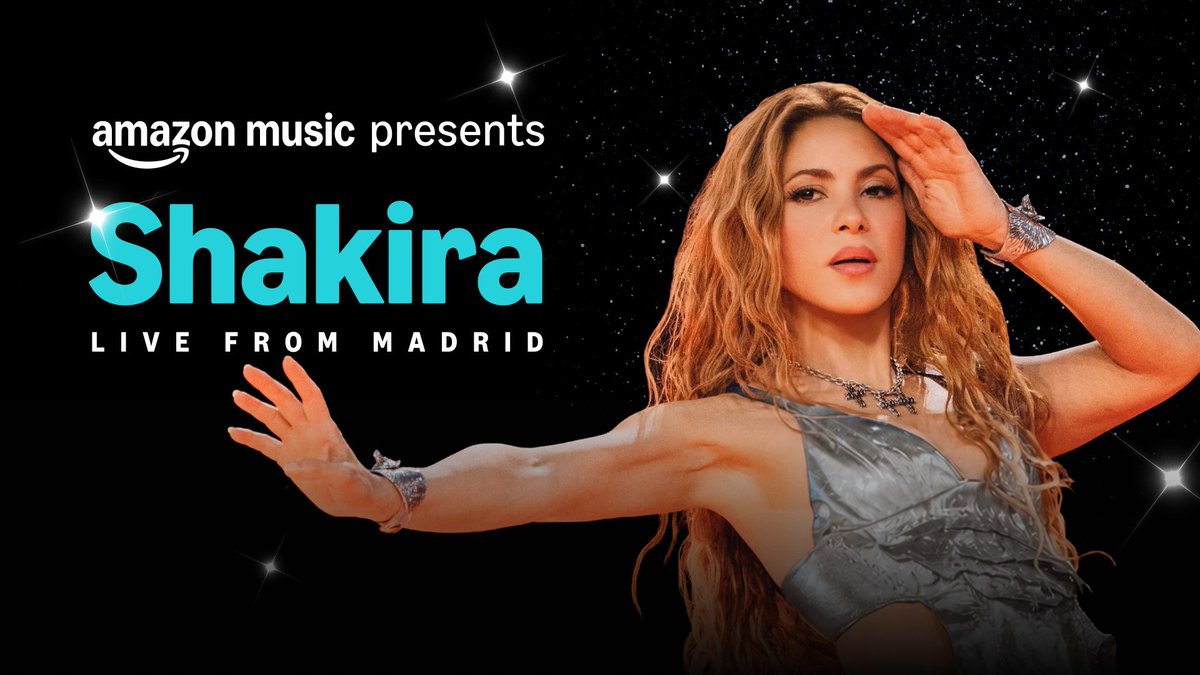 faderg2_'s tweet photo. Amazon Music presenta Shakira Live from Madrid! 

3 de octubre a las 20:45 CEST en Amazon Music, Prime Video y Twitch. https://t.co/yxqjw4c1MM