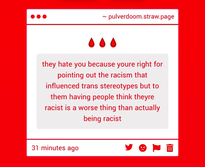 doomphilia's tweet photo. "to them having people think theyre racist is a worse than actually being racist" 100000% you are correct https://t.co/qMKyV3pwm0