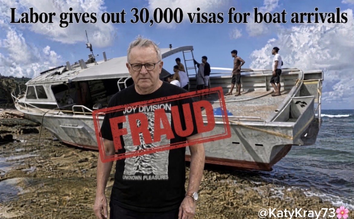 KatyKray73's tweet photo. Labor quietly made 30,000 old boat arrivals permanent residents.

These people arrived under Rudd and Gillard. They were meant to stay on temporary visas. Labor has now given them a path to stay for good and become citizens.

That means more demand for housing, more pressure on welfare, and a political payoff for Labor. Taxpayers hit once again.

This government is an absolute disgrace!