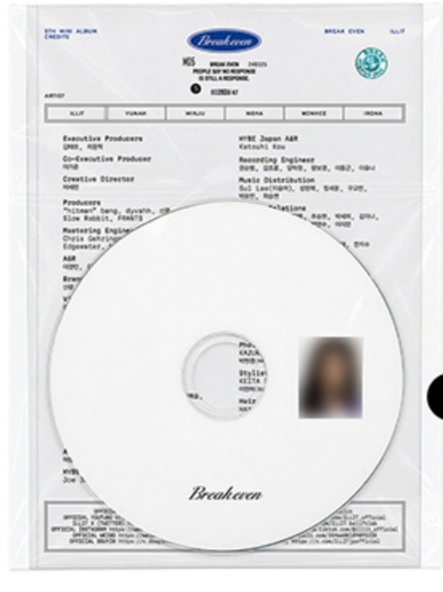 thebaseillit_'s tweet photo. MOKA’s name is still included in the “BREAK EVEN” album so there is a possibility that she will be in the song even without concept photos. https://t.co/8qrRBYlqEP