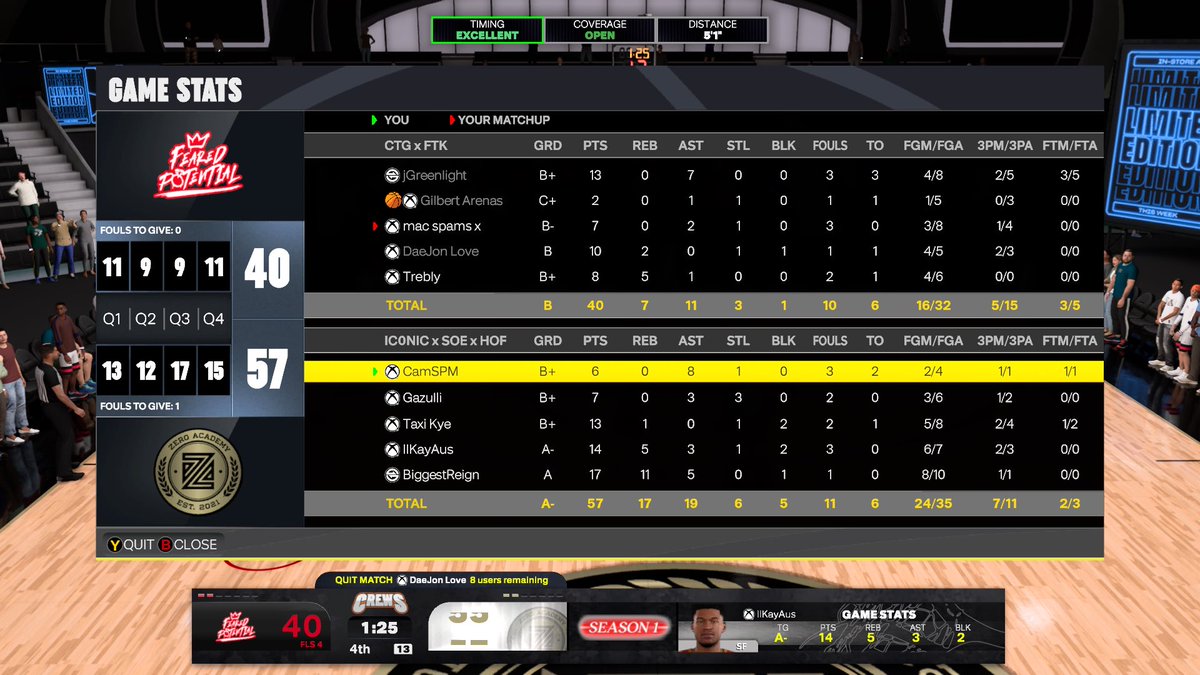 ZEROGAMING__'s tweet photo. GGs to @FearedPotentiaI as we SWEEP🧹 them to advance to the next round of the @HOFLeague2K open.

#1

PG: @CamSPM_ 
SG: @Gazullii 
SF: @kye716 
PF: @KayAus_ 
C: @BigMFReign

POWERED BY: @BodegaCatsGC 
-
@iNetworkSports @JOK3RANT https://t.co/zz82BeB65b