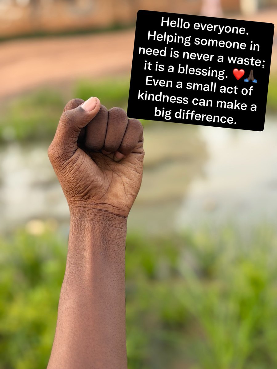 moybae4's tweet photo. Hello everyone. Helping someone in need is never a waste; it is a blessing. ❤️🙏🏿 Even a small act of kindness can make a big difference ✊🏿✊🏿 https://t.co/bh8VIRfi88