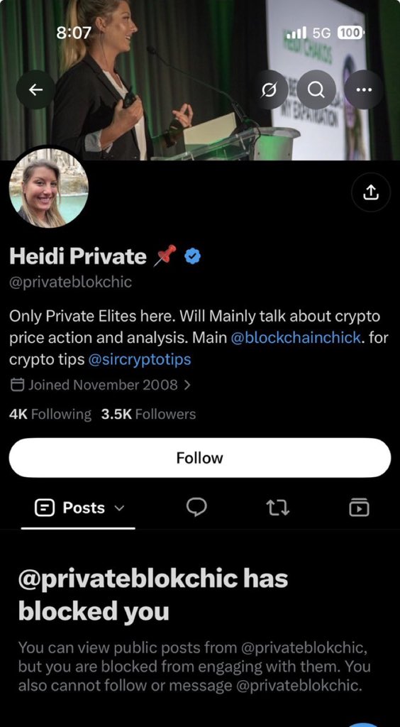 sircryptotips_9's tweet photo. Yikes this @blockchainchick fake somehow got verified .. Don’t fall for this scammer 👇 https://t.co/7iUXXWqa19