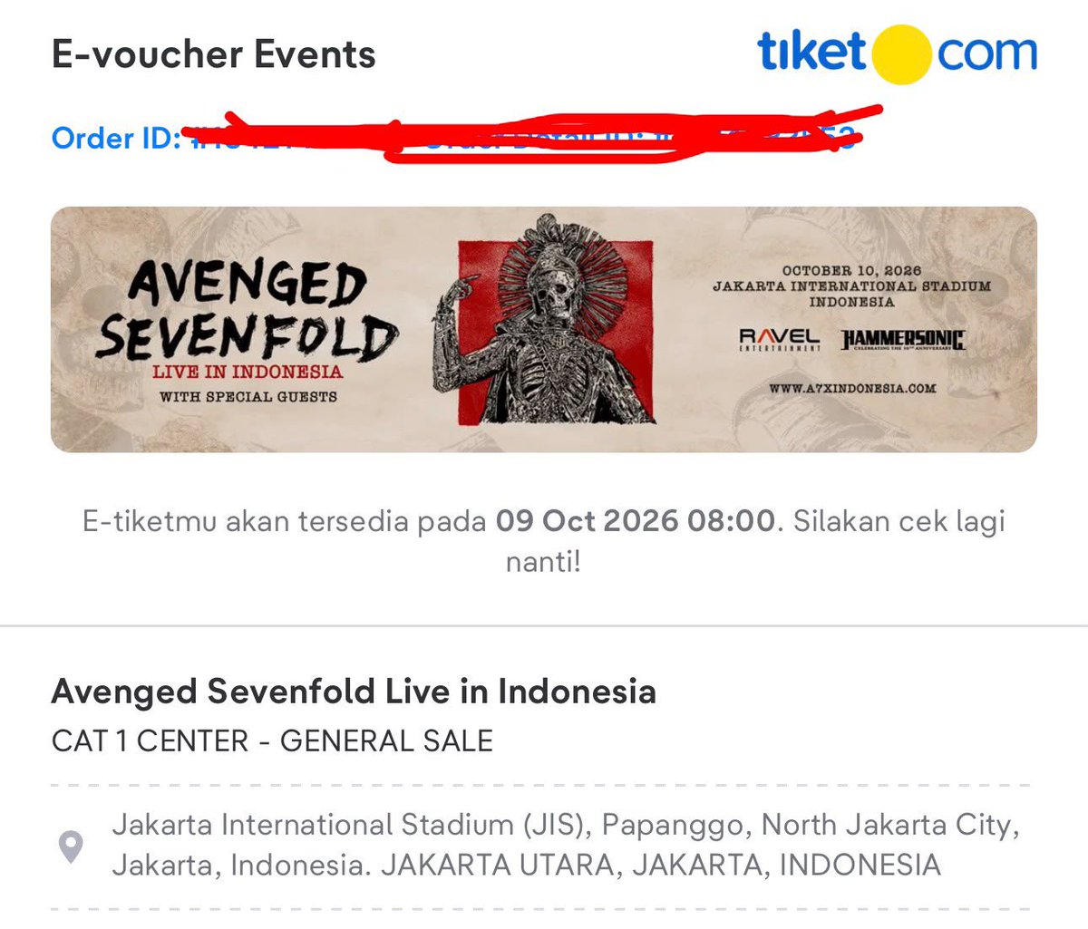 byeibee's tweet photo. #AvangedSevenfold #A7x WTS 2 tiket Cat 1 Center, UNDERPRICE !
alasan dijual ga acc cuti 🥲

Insyaallah amanah🙏🏻🙏🏻
#zonauangㅤ https://t.co/I7H0N8jCBc