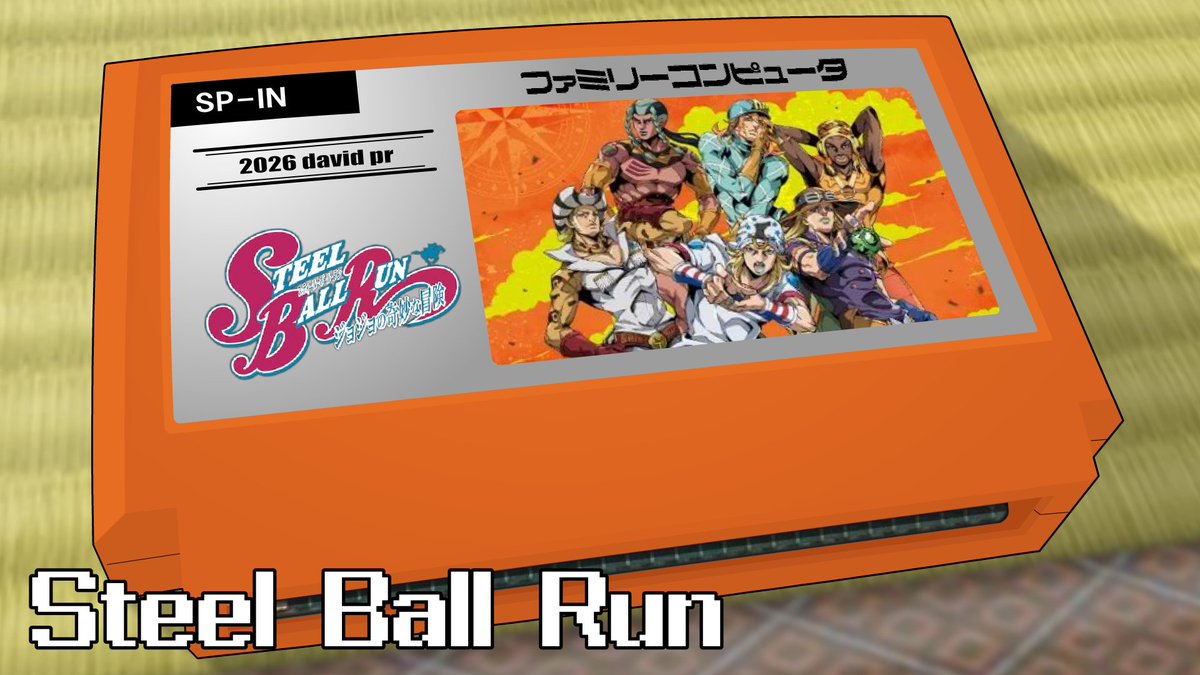 me_gaane's tweet photo. 【upload】
SPIN/ジョジョの奇妙な冒険 スティール・ボール・ラン 8bit
SPIN/Steel Ball Run 8bit
Youtube ➡ https://t.co/itFrIDuPoA
＃アニメ ＃アニソン ＃8bit https://t.co/nnElGEcXi7
