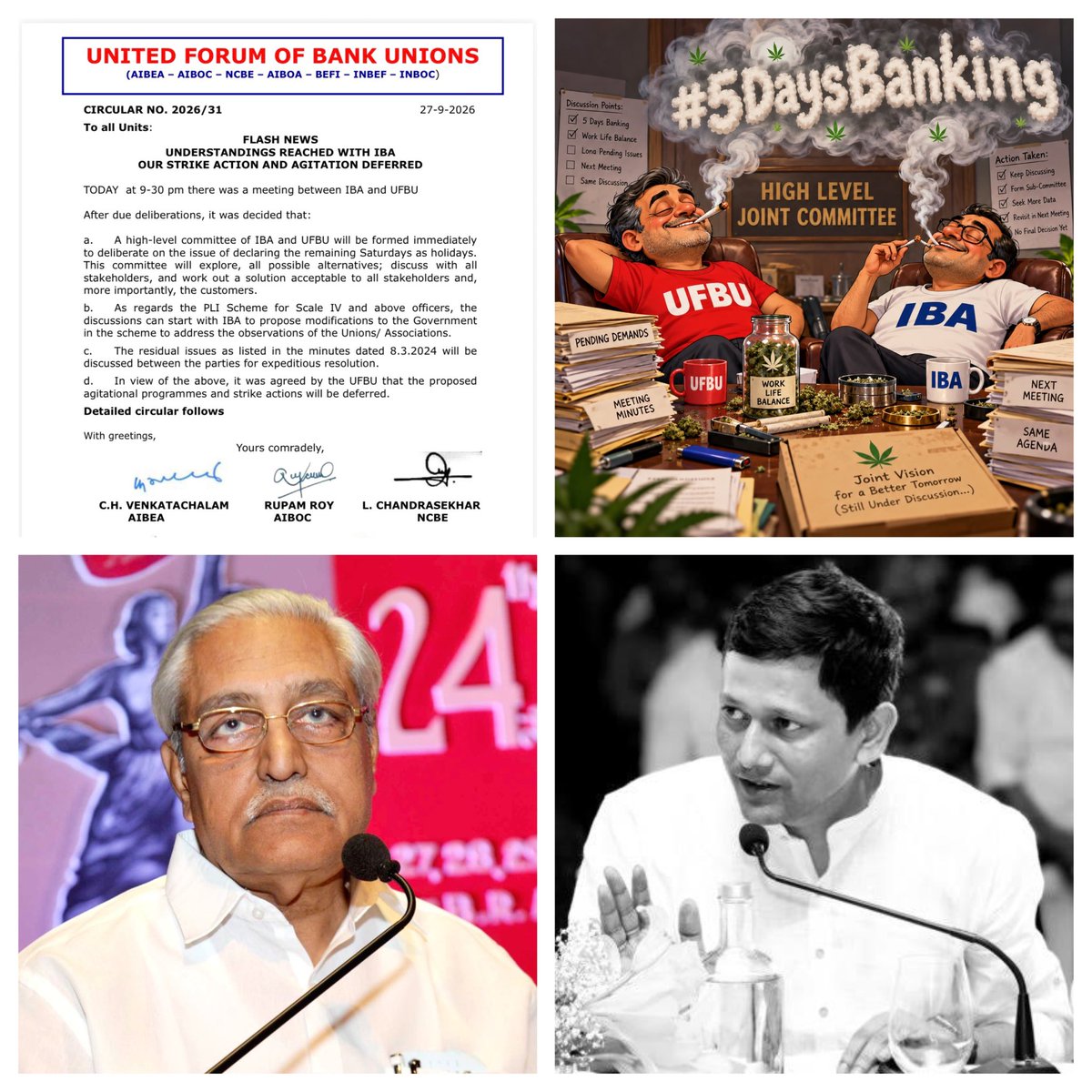 f4_f10_'s tweet photo. एक चाय दो समोसा, 
UFBU तेरा क्या भरोसा?
#5DaysBanking https://t.co/LhYdx7W6Km