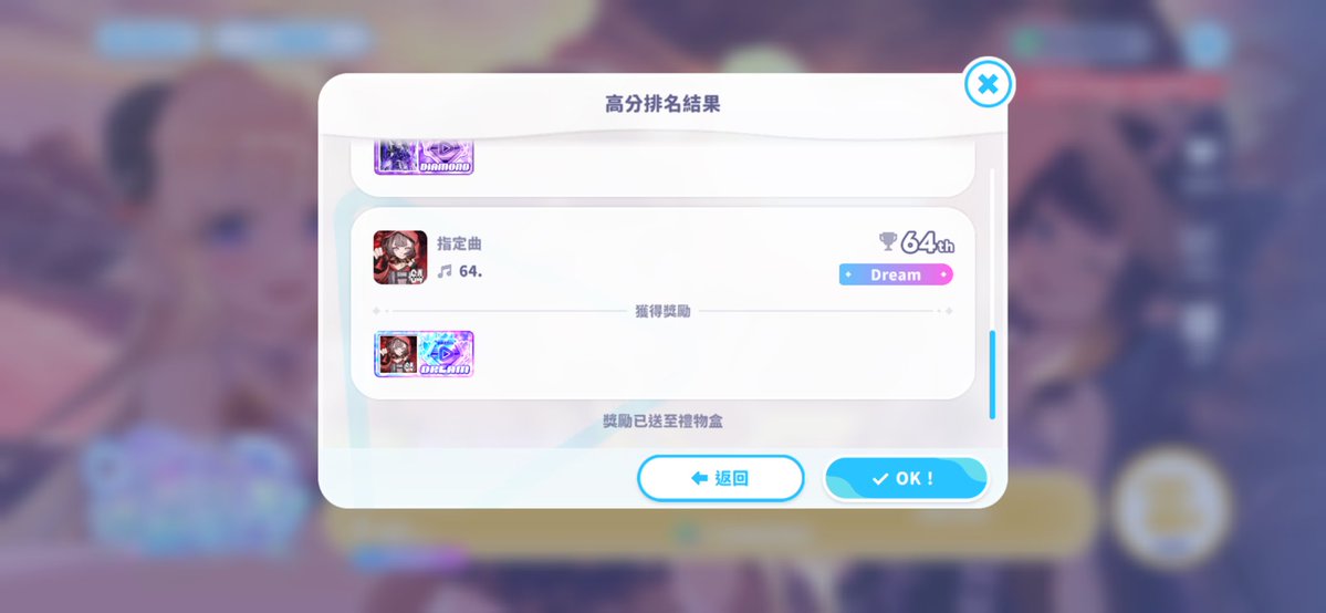 hohohenryho's tweet photo. Otsukeris! The Anya 48 hours event is over! I achieved my goal! I came 42nd! What a coincidence — I got 64th on the high score ranking of the song 64.! 
#melfriends https://t.co/8dxjEkBfPo