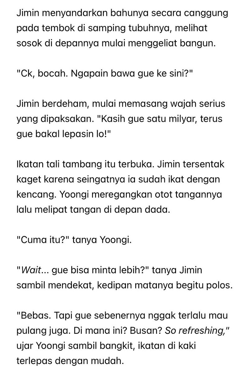 siinamoanroll's tweet photo. #yoonmin prompt au 

gasengaja culik bos mafia https://t.co/sPCYwdSRyW