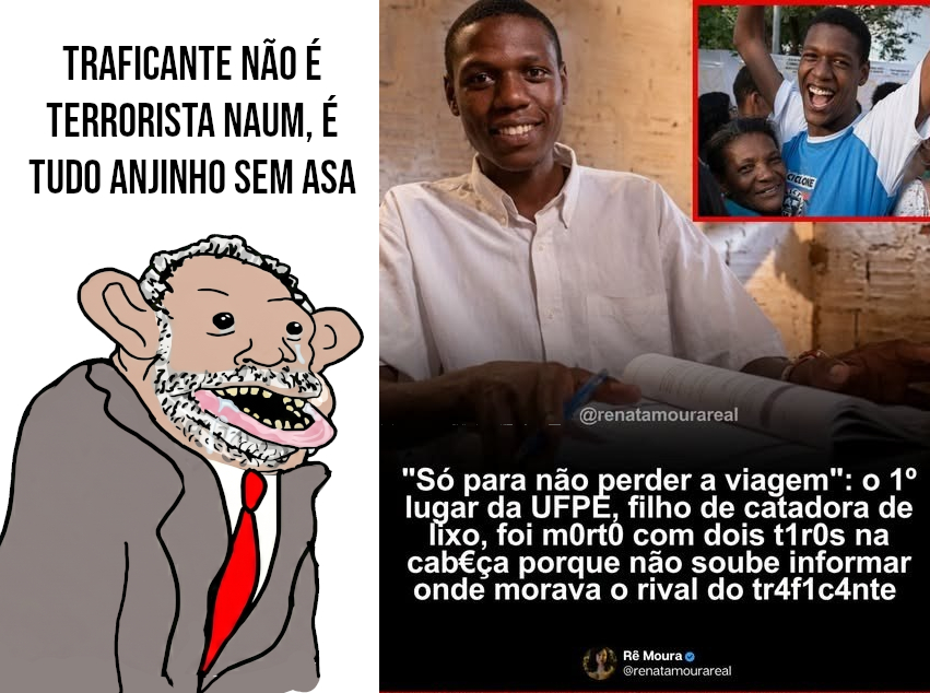 brainletbr's tweet photo. Painho sempre adorando bandidagem https://t.co/NMIpPYKOjz