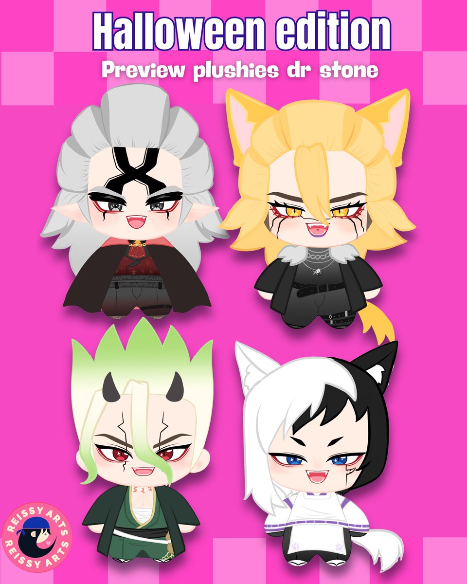 Reissy_arts's tweet photo. La preventa comenzarΓ‘ el 3 de octubre
#drstone #stanxeno #plushies https://t.co/S5OiWEG2nO