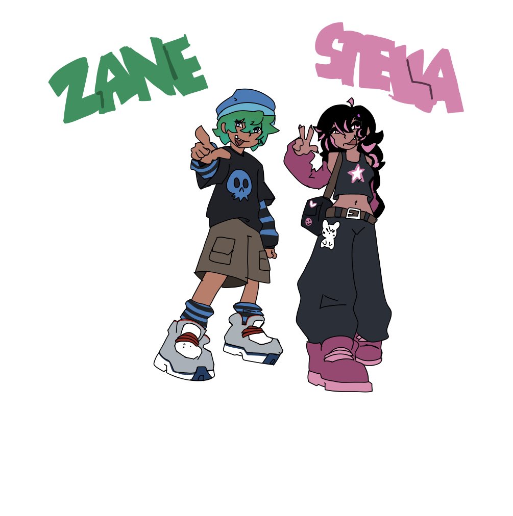 dinodoodler's tweet photo. Here’s MY character designs for my rhythm game idea.. will I finish this? Hell yeah boi https://t.co/9QxTUj5BfD