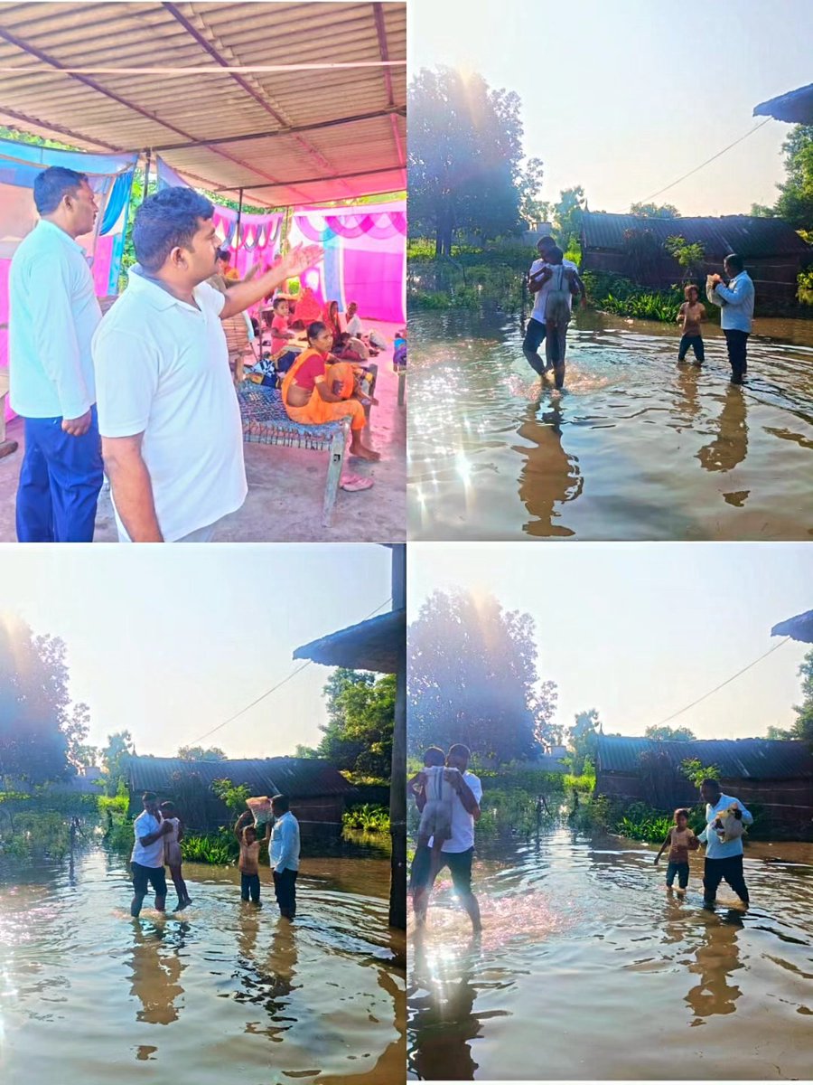 compac26's tweet photo. 🌊 बाढ़ राहत एवं बचाव अभियान 🌊
#26bn_pac
आज दिनांक 28/09/2026 को थाना निचलौल क्षेत्रान्तर्गत बाढ़ प्रभावित ग्राम गेड़हवा, औरहवा एवं बलुआ टोला में बाढ़ के पानी से घिरे एवं फंसे लोगों को सुरक्षित स्थान पर पहुंचाने हेतु बाढ़ राहत एवं बचाव अभियान चलाया जा रहा है।
@Uppolice
@Dgpacup https://t.co/0HmowoWXpY