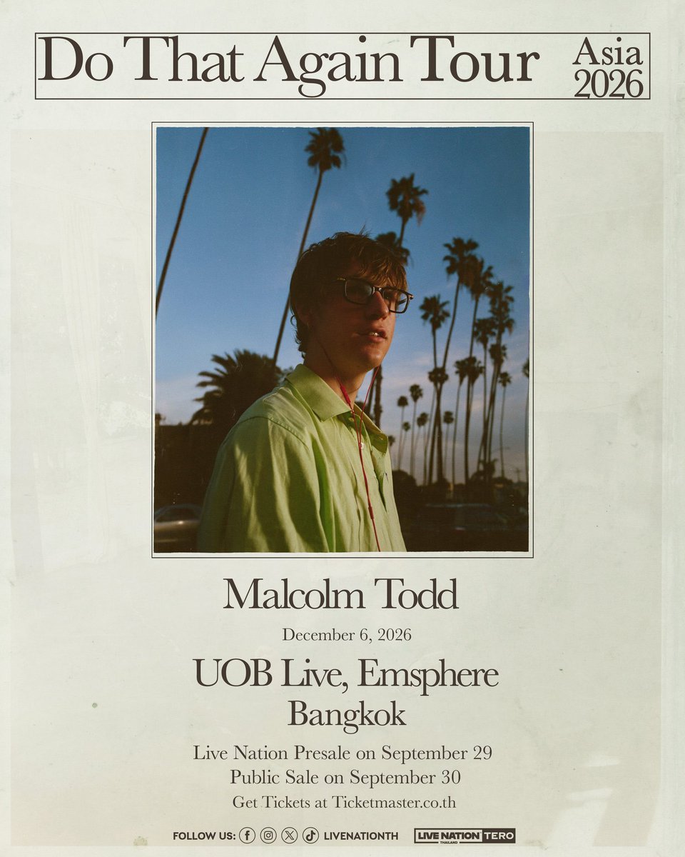Hamdibadi45's tweet photo. ✅Available to press cards for you! Queue is open!✅

📌Press for today, presale code available📌

💖Pressing fee 500฿/ticket💖

#MalcolmTodd
#MalcolmToddDoThatAgainTour
#DoThatAgainTourBKK . https://t.co/CXb7aMzTWv