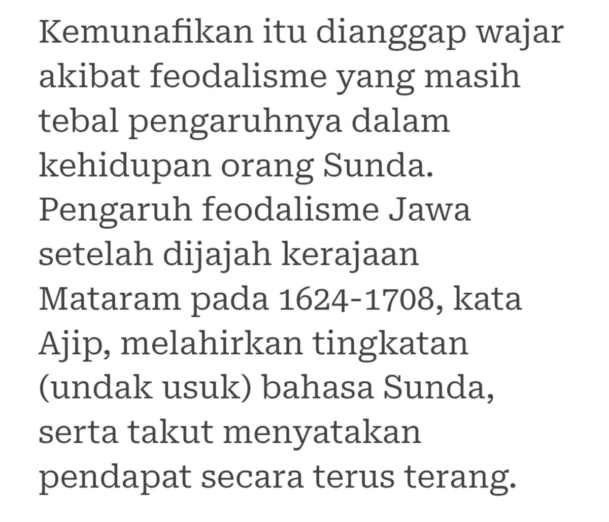 adiawae's tweet photo. Kamalinaan sare dipepende!
Kalau menurut alm ajip.rosidi spt ini.

Gw ngetwit singkat sintesis ttg kenapa.orang sunda begitu, beuh yang gerah dr luar dalam.

Dulu gw bicara sunda yg nyerempet ttg kryakinan disebut sesat kafir, skrg melawan stereotype disebut fasis hahahaha https://t.co/GKkInX13Df