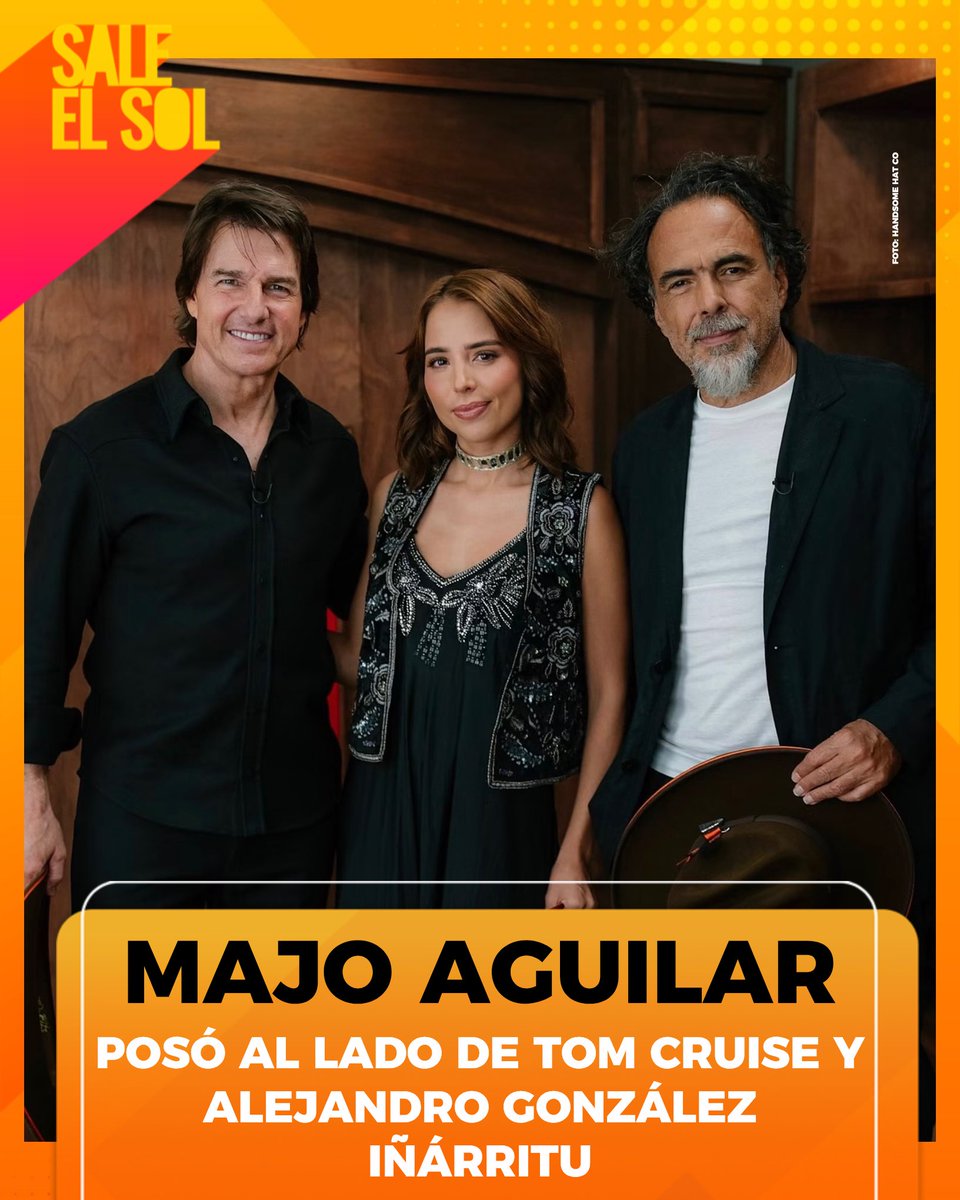 saleelsoltv's tweet photo. ¡#MajoAguilar tuvo la oportunidad de conocer a #TomCruise y Alejandro González Iñárritu durante la promoción de la película #Digger! 🤩💃🏻🕺🏻🎬🎞️☀️📺 #SaleElSol #SESAlMomento https://t.co/0CyfAfD617