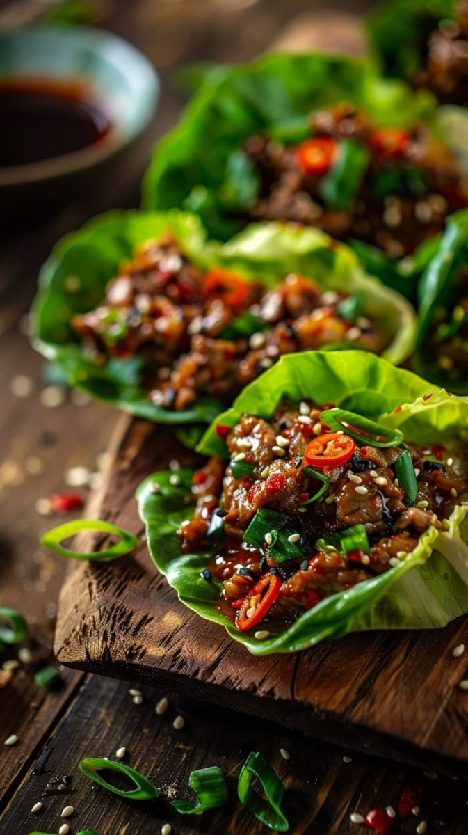 rock716860's tweet photo. Crispy Korean Beef Lettuce Wraps! 🥩🥬 https://t.co/tzmaarkw4r