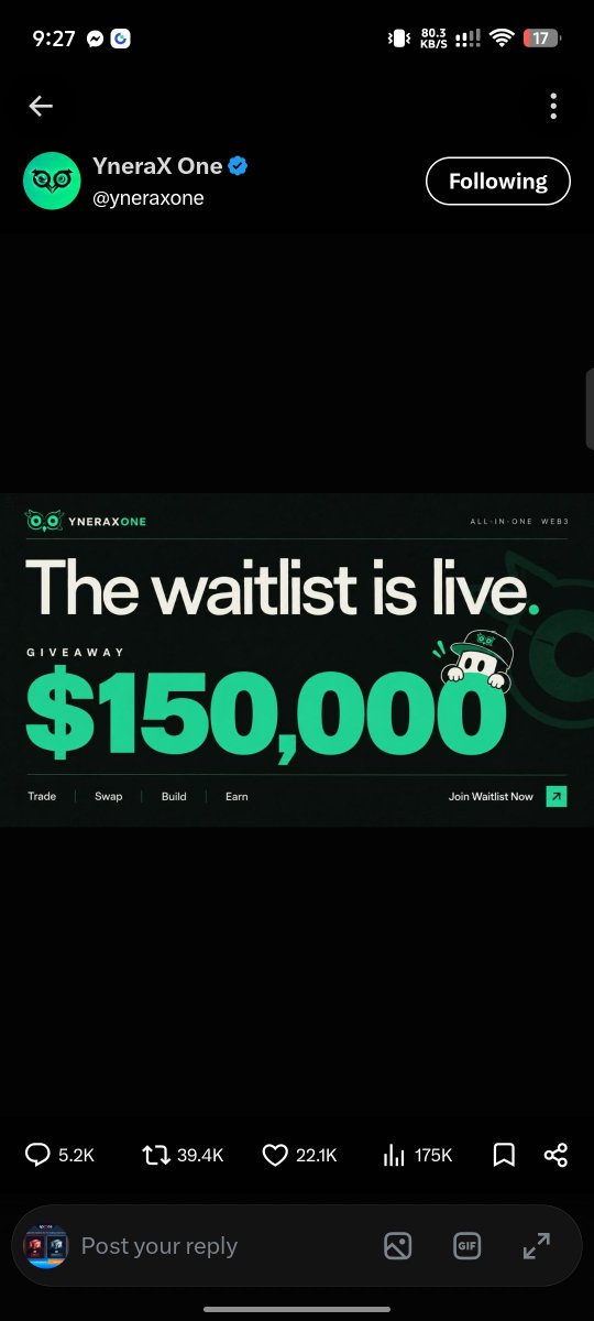 betapro75's tweet photo. YneraX is building a next-generation Web3 platform focused on trading, DeFi, rewards, and Early User Campaign is live with a massive $150,000 USDT + 4M $YNX reward pool. Join early, complete tasks & climb the leaderboard! π https://t.co/yDy3Y70lxI #YneraX
@yneraxone https://t.co/IA6OP52LQf