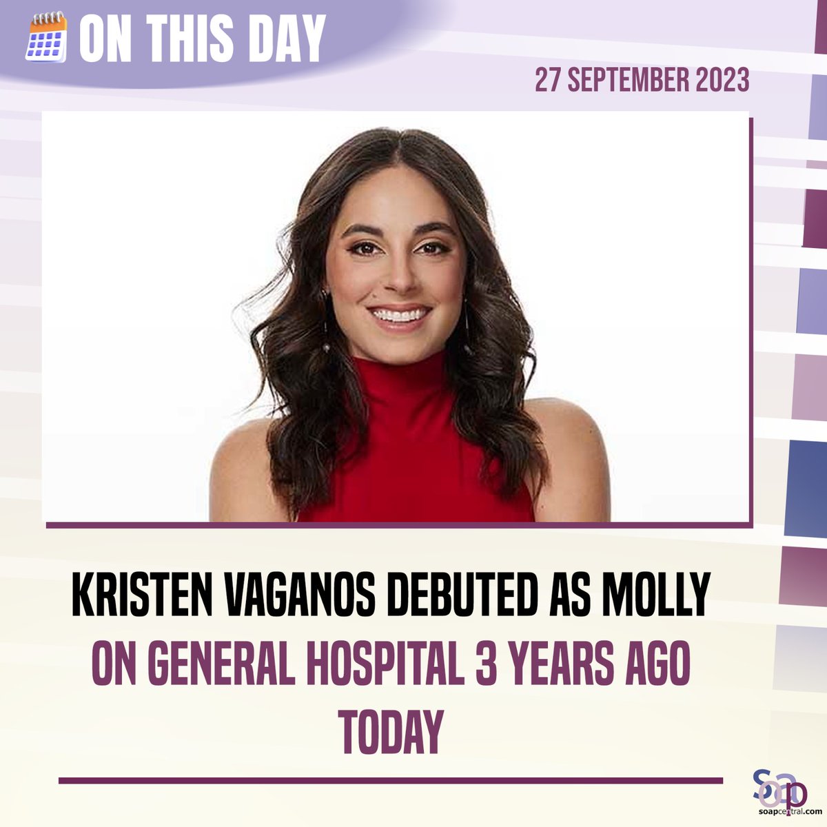 On this day in 2023 on General Hospital, Kristen Vaganos made her debut ...