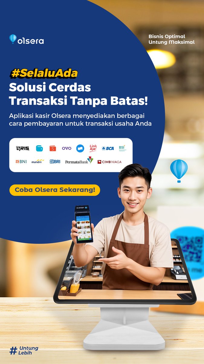 ariantos's tweet photo. Dari manual beralih ke teknologi? Siapa takut!
Pakai Aplikasi Kasir Olsera gak perlu ahli komputer, semua bisa bikin bisnis jadi lebih praktis. 

Harga terjangkau mulai Rp3000an per hari. Daftar sekarang dengan klik link berikut: https://t.co/VhStj3fg7H https://t.co/uv2vGd9o4E