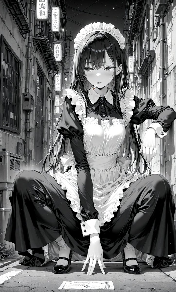 Te25_AI's tweet photo. 今日の一枚。
モノクロ。
 SFW #AIイラスト #AIart https://t.co/izWqBGr7PH