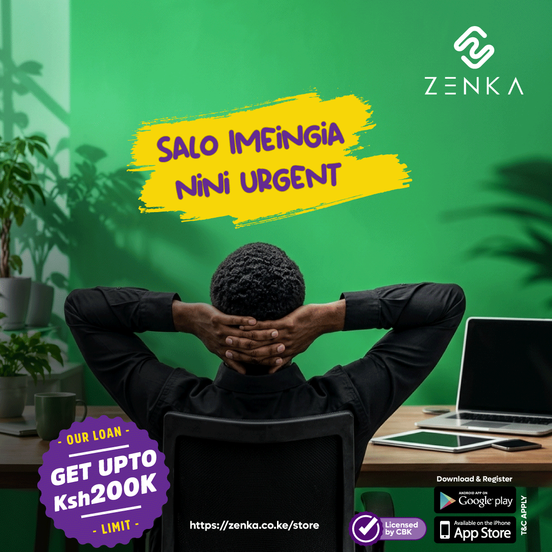 ZenkaFinance's tweet photo. This is the week si ukuja kwenyu na upoooole..by the way, kama salo imeingia please remember us. Budget some ku-settle ile deni. Tupange ndio tukupange next week
Chukua #control na #zenka https://t.co/MGoclBBndC